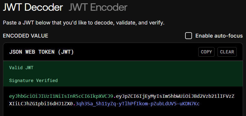 JWT Verified