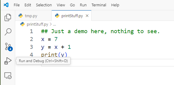 Start Debugging